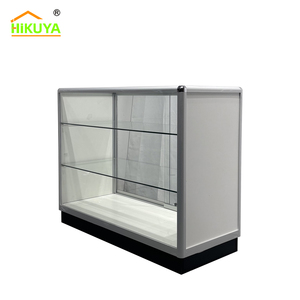 Factory Custom Temper Glass <strong>Display</strong> <strong>Case</strong> Glass Showcase Glass <strong>Display</strong> Cabinet With 2 LED Lights - Product Image 6