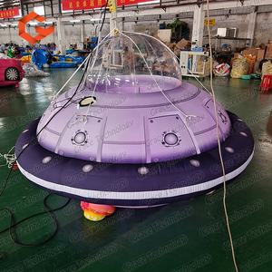 Iluminación LED <span class=keywords><strong>publicidad</strong></span> inflable Crazy UFO platillo volador globo para club nocturno espacio fiesta Decoración - Product Image 3