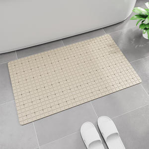<strong>Large</strong> Odorless Non-Slip <strong>Bathmat</strong> with Suction Cups Solid Pattern Extra Long TPE Shower Mat Soft Silicone Bathtub Mat - Product Image 1