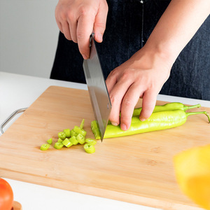 Bamboo Cutting Board Rectangle With Handle Large Thickened For Kitchen Use - Product Image 3