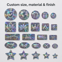 Özel Logo Güvenlik Hologram Etiketi 3D Gökkuşağı Sahteciliğe Karşı Marka Koruma Etiketi Toptan Satış