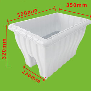 <span class=keywords><strong>Grande</strong></span> jardinière <span class=keywords><strong>rectangulaire</strong></span> de jardin de balcon de style d'équitation de pot de fleurs en plastique de résine pour la conception à la maison de plantation - Product Image 6