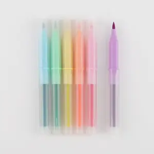 Special Design Hexagonal Pastel color Water Color Marker Pens