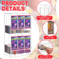 Distributeur de paquet de rappel en acrylique transparent vertical à 2 couches sur mesure
