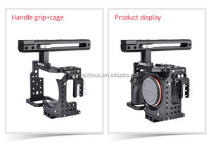 Kit completo de jaula para <span class=keywords><strong>cámara</strong></span>, aparejo de vídeo de aleación de aluminio con mango superior, empuñadura lateral de madera para <span class=keywords><strong>cámara</strong></span> <span class=keywords><strong>Sony</strong></span> A7R <span class=keywords><strong>III</strong></span>/ <span class=keywords><strong>A7</strong></span> II/ A7III - Product Image 4