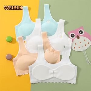 Sous-vêtement pour fille sans fil à haute élasticité <span class=keywords><strong>Gilet</strong></span> de puberté respirant et confortable Coussin de poitrine détachable pour femme - Product Image 2