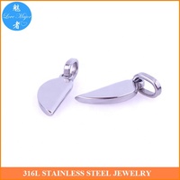 Collier pendentif cœur en acier inoxydable, surface polie miroir, gravable, design couple, petit charme, bijou tendance, cadeau