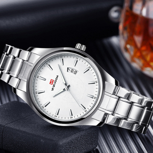 Montre à quartz pour homme de haute qualité, en acier inoxydable, étanche, lumineuse, classique, montre-bracelet - Product Image 6