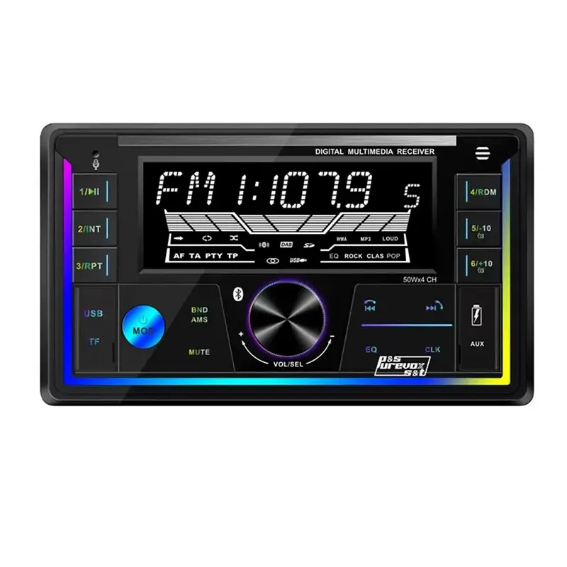 7-дюймовый сенсорный экран 2 DIN Автомобильный MP3 стерео медиа-приемник Apple CarPlay Android авто с Bt FM USB