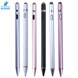 Có thể sạc lại Hoạt Động Stylus <span class=keywords><strong>Pen</strong></span> Màn Hình Cảm Ứng điện dung Hoạt Động Kỹ Thuật Số Thông Minh Bút 1.45mm Fine Điểm Đồng Tip Cảm Ứng Stylus Kim Loại - Product Image 1