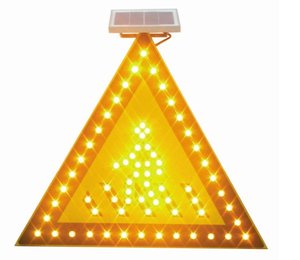 Avertissement de sécurité routière <span class=keywords><strong>Flash</strong></span> Offre Spéciale personnalisé LED panneau de signalisation à énergie solaire avec> 800m de visibilité IP65 étanche multi-formes - Product Image 4