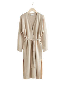 <span class=keywords><strong>Cardigan</strong></span> da Donna Personalizzato Nuovo Stile Maniche Lunghe Casual Tinta Unita Cappotto Lungo con <span class=keywords><strong>Cintura</strong></span> in Maglia - Product Image 5