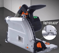 Scie à plongée électrique 2000W, moteur sans balais, machine à travailler le bois circulaire avec rail de précision