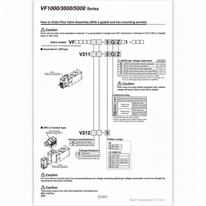SMC Pneumatics-Conjunto de válvula piloto, producto de válvulas de control, para el - Product Image 1