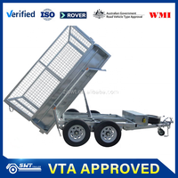 Kotak Trailer Tipper hidrolik, Trailer 9x5 Tandem 2 Ton (penggunaan pertanian baru)