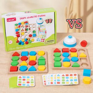 Jeu de société stimulant pour enfants : Empilage de blocs en bois pour tout-petits, jeu de combat pour 2 joueurs, soirée de jeux - Product Image 6