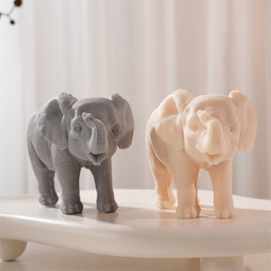 Molde de Silicona para Velas con Forma de Elefante Caminando, Molde de Cera de Soja con Forma de Animal, Decoración para el Hogar, Jardín y Mesa - Product Image 3