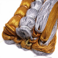 Corde de coton d'emballage extensible en or pour le bricolage, emballage de boîte-cadeau artisanale, ficelle de boulangerie de décoration, corde métallique