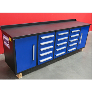 Tools Cabinet Tool 15 Drawers 2 Doors Tools Cabinet Large New Garage Workbench For Workshop Steel Combination Tool Cabinet