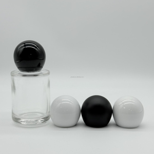 Botol Parfum Kaca Mini Lucu 30ml Bentuk Silinder dengan Tutup Bola Sekrup, Dapat Diisi Ulang, Cocok untuk Sablon, Botol Kosmetik - Product Image 2