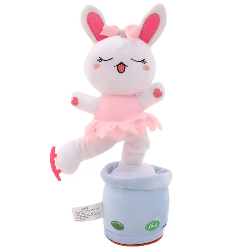새로운 전기 장난감 토끼 전기 장난감 스윙 토끼 시리즈 관심 재배 완구 노래와 춤 인형