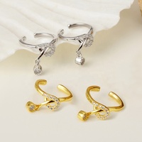 Bijoux ICEBELA, argent sterling 925 plaqué or 18 carats, boucles d'oreilles à clip avec zircon cubique, boucles d'oreilles en or pour femmes