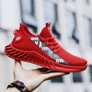 Scarpe da ginnastica da uomo in rete traspiranti all'ingrosso, leggere, con lacci, per estate e autunno, MOQ basso, scarpe sportive da corsa da uomo - Product Image 1