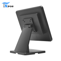 Monitor Táctil POS de 15 Pulgadas al por Mayor |   Pantalla LED Táctil Capacitiva de 10 Puntos, 1024x768, 4:3, con Interfaz Serial y Soporte
