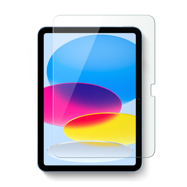 2022 Easy-to-Apply HD Clear Tempered Glass Screen Protector for iPad 10th Generation Bubble Free Tablet Protector