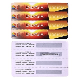 Impresión de tarjetas de <span class=keywords><strong>recarga</strong></span> antifalsificación DE SEGURIDAD Hd números de llamada prepagados personalizados - Product Image 5
