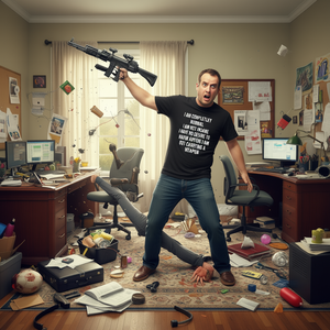 T-shirt humoristique et ironique, design original et drôle, idéal pour la promotion - Product Image 1