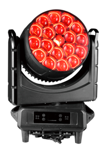 كشاف أمامي مضيء مضيء فائق IP65 بمصابيح LED 19*40 وات أحمر أخضر أزرق 4 في 1 أضواء LED خارجية مقاومة للماء جلامور في الهواء الطلق أداة إضاءة خارجية للاستعراض كإضاءة للمسارح دي جي - Product Image 2