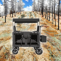 Poussette SHUAINGXING WAGON, cadre léger en alliage d'aluminium, tissu Oxford, pliage facile, 2 places, pour 0-3+ ans, va-t-en tout terrain