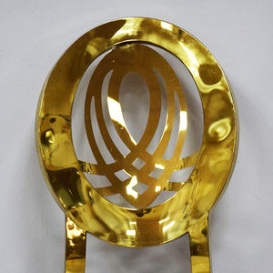 New Event Design Wedding Hotel Golden Stainless Steel Dining <b>Chair</b> - Product Image 3