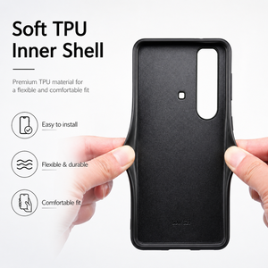 Coque sans fil de luxe Denior en similicuir croco avec protection intégrale 360° pour téléphones mobiles SONY Xperia 1, 5 et 10 Series - Product Image 5