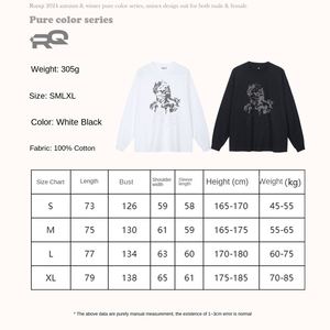 T-shirt à manches longues pour homme, nouvelle mode automne-hiver, imprimé Black Myth Wukong, 100% coton, coupe ample, style hip-hop - Product Image 5