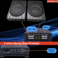 Subwoofer de voiture compact de 6 pouces de qualité supérieure, double, à installer sous le siège, avec amplificateur de voiture Android de classe D 500W RMS 2 Ohm