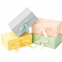 Boîte rigide cosmétique recyclable personnalisée pour ensemble de soins de beauté, fermeture à ruban, logo personnalisé, OEM ODM, usine