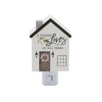 Veilleuse LED carrée « Cute Friend House », lumière féerique décorative à brancher, pour chambre à coucher, décoration intérieure, lampe de bureau à lumière douce et chaude, idée cadeau