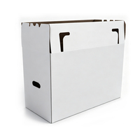 Caisse d'expédition ondulée à triple paroi renforcée, enduite de cire, étanche, robuste, pour transport de poisson et de viande en chaîne du froid, en vrac