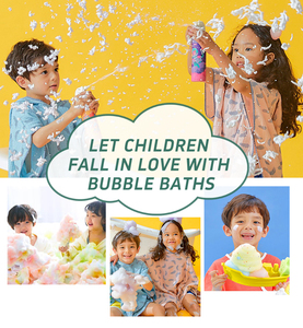 Limpiador de burbujas de bebé de etiqueta privada directa de fábrica, caramelo blanqueador, vitamina C, hidratante para niños, Mousse de ducha de baño para niños - Product Image 2