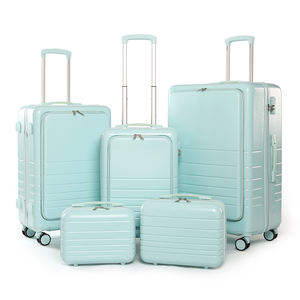 סיטונאי בקתת נסיעות שקיות Maletas קדמי כיס תא מזוודת 5 חתיכות ABS מחשב מטען סטים - Product Image 1