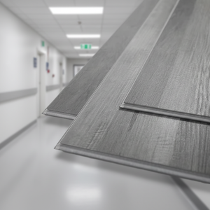 Plancher en vinyle stratifié SPC à clic flottant en PVC imperméable et antidérapant, design graphique pour hôpital, hôtel, école - Product Image 1