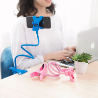 Prix bon marché d'usine support flexible bras long lit paresseux support de téléphone portable chevet bureau téléphone portable pince support