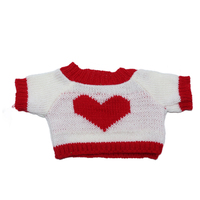 Poupée en peluche avec pull cadeaux d'anniversaire en vrac en gros pull de broderie personnalisé pour peluches