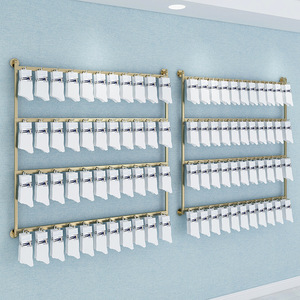 Présentoir mural réglable pour bijoux de supermarché, étagère perforée en métal durable pour boucles d'oreilles, gants, chaussettes - Product Image 3