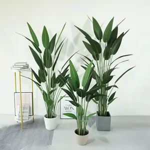 屋内と屋外の人工シルク植物トラベラーツリーリビングルーム用人工木