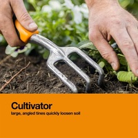 Ensemble d'outils de jardinage 3 pièces avec truelle, transplanteur et cultivateur