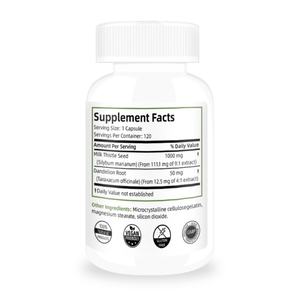 Formule Avancée de Détoxification Hépatique : Chardon-Marie, Racine de Pissenlit, Curcuma, Feuille d'Artichaut – Soutient la Fonction Hépatique Saine – Gélules pour le Foie - Product Image 5