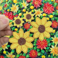 Anting-anting Bunga Daisy Bohemian Segar Musim Panas Ahaya, Bunga Matahari Kuning, Manik-manik Beras Ekstravagan, Perhiasan Gaya Baru untuk Wanita